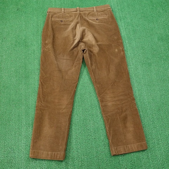 ROUNDTREE & YORKE CORECOMFORT WAISTBAND BROWN CORDUROY PANTS MENS 36X30 (36X28) - Picture 4 of 7